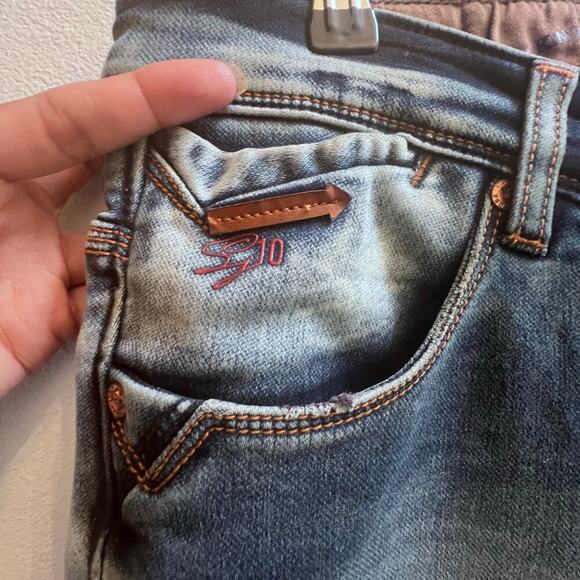 NWT Squash Denim Delgado Low Rise Slim Fit Men's Blue Jeans 32 Made India $1300 - Picture 4 of 11